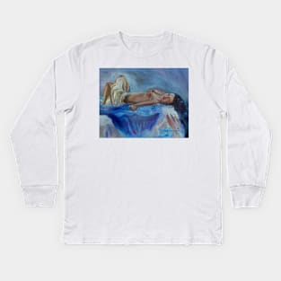 Reclining Lady 1 Kids Long Sleeve T-Shirt